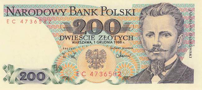 200 Zloty Polen p144c 1988